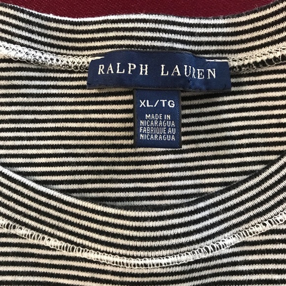 XLarge Ralph Lauren striped short sleeve top - Picture 4 of 4